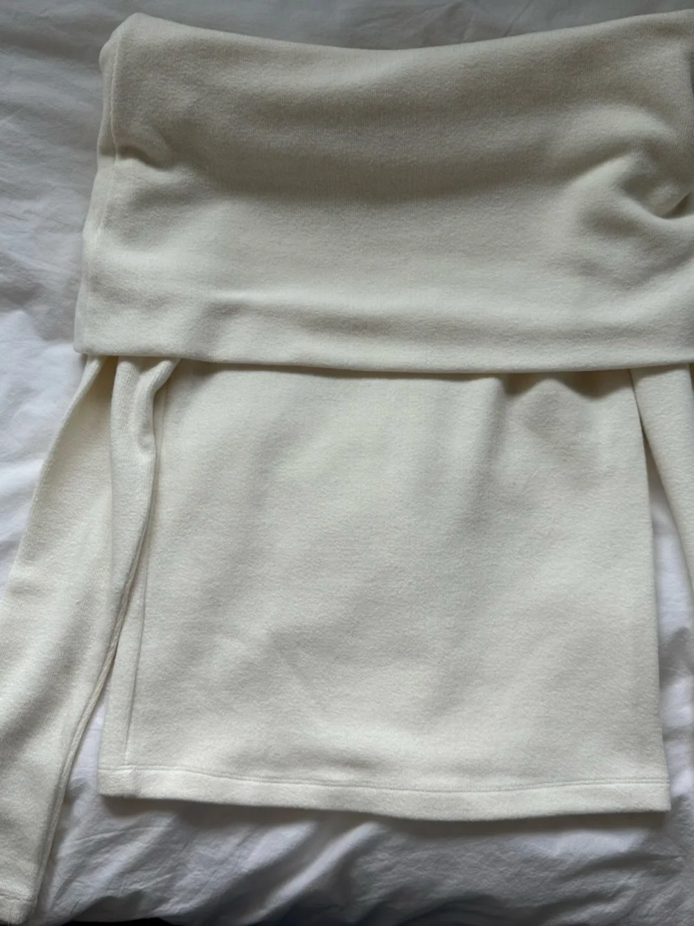 Marcela London cream off-the-shoulder sweater